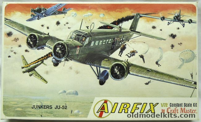 Airfix 1/72 Junkers Ju-52 - Swiss or Luftwaffe - Craftmaster Issue, 1507-150 plastic model kit